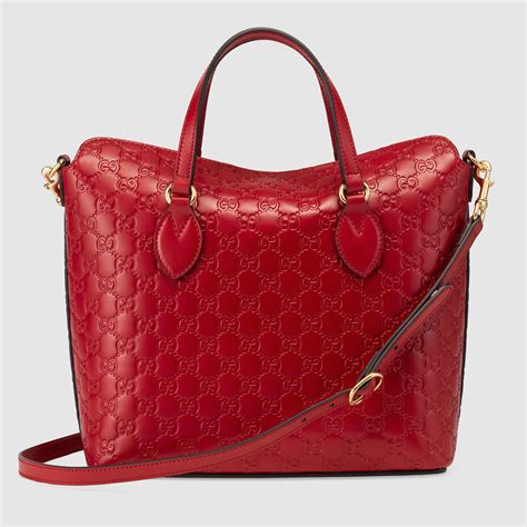 gucci handbag red leather|handbag leather gucci satchel.